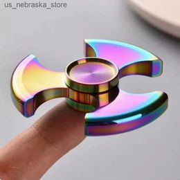 Novelty Games Fidget Spinner stainless steel stress relief toy for anxiety EDC cool tool technology Brinquedos Para Alivio Do Estesse Q240418