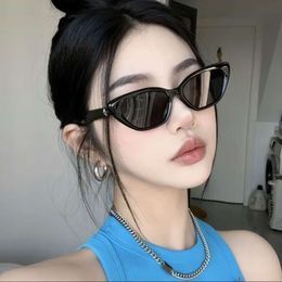 2023 New GM Cat Eye Sunglasses, Simple High Quality, Square Round Face, Slim and Elegant Style, Street Photo Sunshade Sunglasses