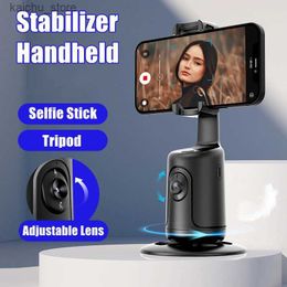 Selfie Monopods Roreta 2023 NEW Professional Gimbal Stabiliser Auto Face Follow Shooting Selfie Stick 360 Rotation for Live Shooting Vlog Y240418