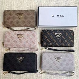 Handbag Designer Hot Selling 50% Discount Wallets Gus Simple Triangle Print Fashion Long Wallet Bag Large Capacity Medium