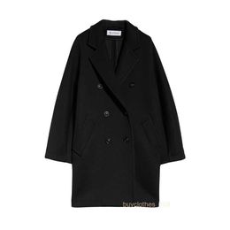 Designer Coat Womens Coat Jackets Lana miscele giacca da trechina a colori solidi a seno a vento di lana a vento da donna HBVR