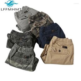 Men's Shorts 178 Camouflage Print For Men Summer Fashion Elastic Waist High Quality Mid-waist Cotton Teens Casual Half Length Pants