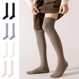 Women Socks Winter Stockings Loose Ankle Men's Over Knee Long Soft Breathable High Elasticity Warm Anti-slip Unisex