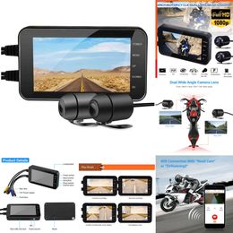 2024 WIFI Motorcycle Driving Recorder Hd1080p Waterproof 140 Degrees Wide-Angle With Wifi Function Camera Motorcycle Dash Cam