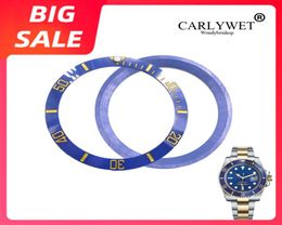 Top Replacement Blue With Gold Writings Ceramic Watch Bezel 38mm Insert made for Role SuB GMT 40mm 116610 LN8426722