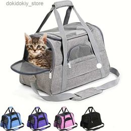 Cat Carriers Crates Houses Pet Carrier Portable Cat And Do Outoin Ba Breathable Pet Car Carryin Ba L49