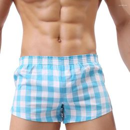 Underpants Men Boxer Shorts Underwear Loose Breathable Sleepwear Trunks Slacks Printed Sexy Dot