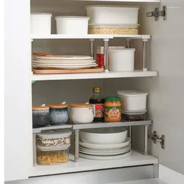 Kitchen Storage 1pcs Sliding Retractable Rack Cabinet Home Layered Space Saving Multi-purpose Tools