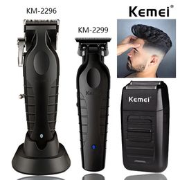 Kemei KM-2296 KM-2299 KM-1102 Professional Hair Clipper Kit Electric Shaver Male Hair Cutting Machine Mens Trimmer Machine 240418