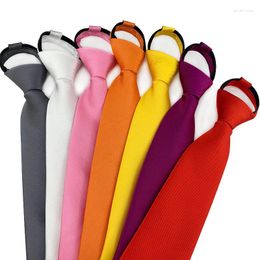 Bow Ties Solid Colors Necktie Zipper Tie 8cm Business For Man Gravatas Handkerchief Bowtie Mens Wedding Shirt Accessories
