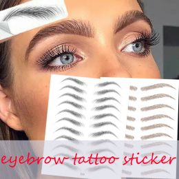 Enhancers Waterbased Hairliked Authentic Eyebrow Tattoo Sticker Waterproof Cosmetics Long Lasting Makeup False Eyebrows Stickers