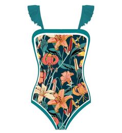 Women's Swimwear Vintage Women One Piece Swimsuit Designer Bathing Suit Beach Dress Cover Up Luxury Surf Wear Summer Beachwear #L3