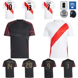 Adult Copa America Peru 11 RUIDIAZ Soccer Jersey 2024 National Team 18 CARRILLO 7 SOLANO 7 POLO 10 FARFAN 20 FLORES 3 CORZO 6 TRAUCO 1 GALLESE Football Shirt Kits