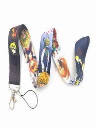 Cell Phone Straps Charms 10pcs seven deadly sins cartoon Chain Neck Strap Keys Mobile Lanyard ID Badge Holder Rope Anime Keychai9702698