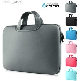 Other Computer Accessories Handbag Laptop Bag 11 12 15 15.6 Inch For MacBook Air Pro 13 Sleeve 14 Case Cover Computer Notebook Pc Accessories Women Y240418