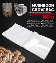 Planters Pots 100Pcs Mushroom Grow Bag Spawn Media Substrate High Temp Pre Sealable Garden Supplies PVC Planting Ventilate Bags1991755