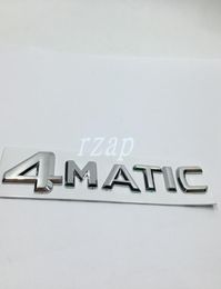 For Mercedes 4Matic Letter Logo Rear Trunk Emblem Sticker For Benz W124 W210 C E CL CLS R Car Styling Badge Decal5109645