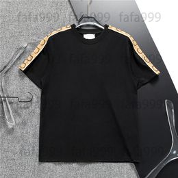 designer Mens T-Shirts tshirt Splicing Screw Cotton Patchwork t shirt Monogrammed tee luxury Classic geometry loose europe clothing womens tops