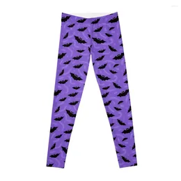 Active Pants Purple Halloween Bat Night Leggings For Girls Training Legging Sexy Woman Women's Womens