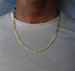 Chains 2021 Fashion Figaro Chain Necklace Men Stainless Steel Gold Colour Long For Jewellery Gift Collar Hombres5298859