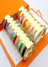 High quality designer design Bangle stainless steel gold buckle bracelet fashion jewelry men and women bracelets6669339