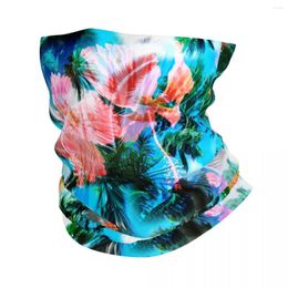 Scarves Colourful Hawaii Style Leaf Bandana Neck Cover Printed Balaclavas Face Mask Scarf Warm Headwear Hiking Unisex Adult Washable