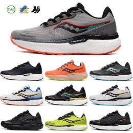 Men Triumph 19 Running Shoes For Women Trainers Triple Black White Gum Alloy Fire Lightweight Shock Absorbing Fashionable Cool and Breathable Sneakers 2024