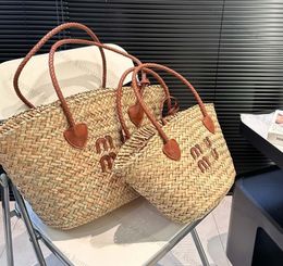 Straw plaited Underarm bag Luxury designer Cross body bags totes lady Portable Shoulders bag Cosmetic Bags & Cases Wander wicker woven handbag purses