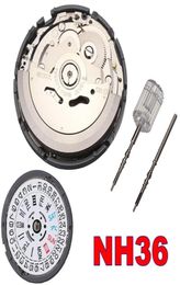 Fully Automatic High Accuracy Mechanical Movement For Wristwatch Winding NH35 NH36 Watch Day Date Set Repair Tools Kits3609044