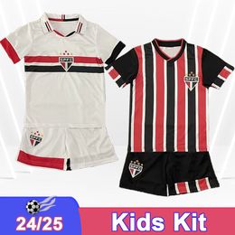 24 25 Sao Paulo Kids kit Soccer Jerseys DIEGO GABRIEL ARBOLEDA NESTOR CALLERI IGOR.V COSTA Home Away Football Shirts Short Sleeve Uniforms