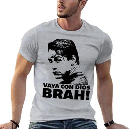 Men's Polos Vaya Con Dios Brah! T-Shirt Aesthetic Clothes Korean Fashion Vintage Blanks T Shirt Men