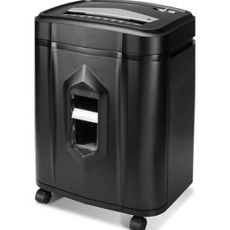 Aurora AU1630MA Anti-Jam 16-Sheet Micro-Cut Paper and CD/Credit Card Shredder - 10 Minutes Continuous Run Time for Secure Document Destruction and Data Protection