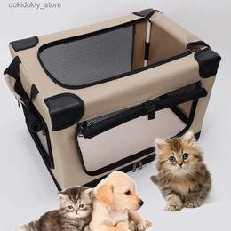 Cat Carriers Crates Houses Do Carryin Case Solid Frame Roller Shutter Foldable Storae Three-sided rid Top Sunroof Hanin Out Tool Nylon Quick Foldin L49