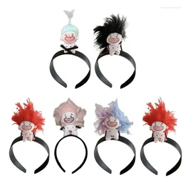 Hair Clips Y1UB 2pcs Headband Funny Toothless Hairband Hoop Hairpin Perfect For Party Cosplay Headdress Jewellery Gift