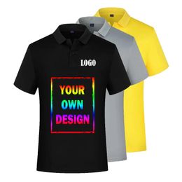 Mens custom shirt Design personalized Mens and womens casual quick-drying Polo shirt Advertising Po shirt 240408