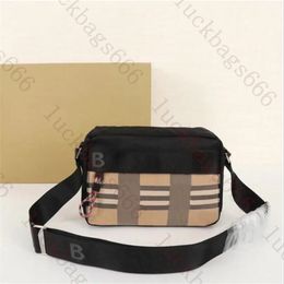 Designer Cross Body Camera Bag Men's Shoulder bag Luxury Brand nylon Messenger Purse Man Women chest bag Fashion Canvas Plaid stripe crossbody Purse phone bag