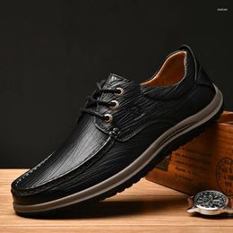 Casual Shoes Men Genuine Leather Designer Sneakers Lace Up Comfortable Mens Leisure Handmade Moccasins Masculino