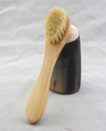 Face Cleansing Brush for Facial Exfoliation Natural Bristles cleaning Face Brushes for Dry Brushing Scrubbing with Wooden Handle2789100