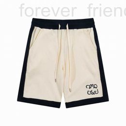 Men's Shorts designer High Edition Summer New Luxury Fashion Luojia Combination Color-blocking Small Embroidery and Women's Loose Capris 7KY1