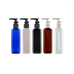 Storage Bottles 50pcs 100ml Square Plastic Empty Lotion Dispenser Pump Travel Size Hand Soap PET Bottle Cosmetic Container