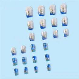 False Nails Adhere To The Nail Surface Icy Polish Long Lasting Beauty Gradient Full Luster Texture Gloss Patches Trend