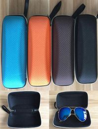 Unisex Glasses Case Women Men Portable Casual Hard Rectangle Grid Zipper Eyeglasses Case Box 17855cm Health Beauty Accesories W3573952