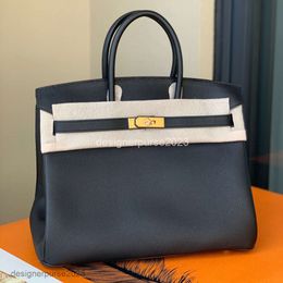 Tote Bags H-Zipper Classic Bag Real Lady Genuine Buckle Togo Leather Handmade Top Wax Thread Calfskin Litchi Pattern Handbag Women's Handbags QP3J