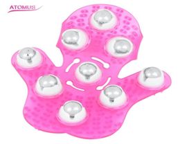 3colors Manual Massager Glove Roller Anti Cellulite Health Care Neck Leg Back Massage Relax Body Pain Relief Wheel Massageador6509504