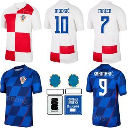 2024-25 Euro Cup National Team Soccer Croacia 9 Andrej Kramaric Jersey 4 Josko Gvardiol 17 Bruno Petkovic 10 Luka Modric 22 Josip Juranovic Football Shirt Kits Mens