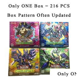 Card Games 40-216Pcs/Set Yuh Rare Flash Cards Yu Gi Oh Game Paper Kids Toys Girl Boy Collection Christmas Gift For Family Drop Delive Dhyjw