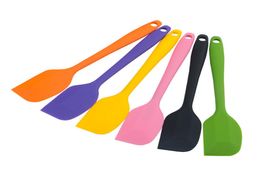 100pcs Silicone Cream Spatula Shovel Butter Scraper Kitchen Cake Trowel Heat Resistant Icing Spoon Mixing Baking Tool Tools9016442