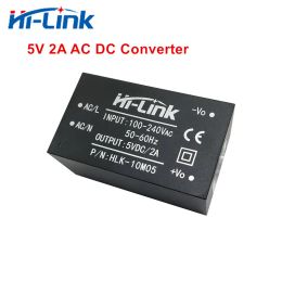 Supplys Free shipping HiLink 220v 5V 10W 2A AC DC isolated switching step down power supply module AC DC converter module HLK10M05