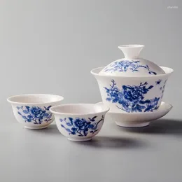 Tea Cups 1pcs 22ML China Porcelain Cup Sets Ceramics Service High Quality Set Bowl & Saucers Drinkware D054