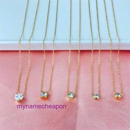 Designer Cartrres nacklace simple set pendant Kajia ox horn Necklace titanium steel inlaid Zircon Pendant stainless non fading Jewellery